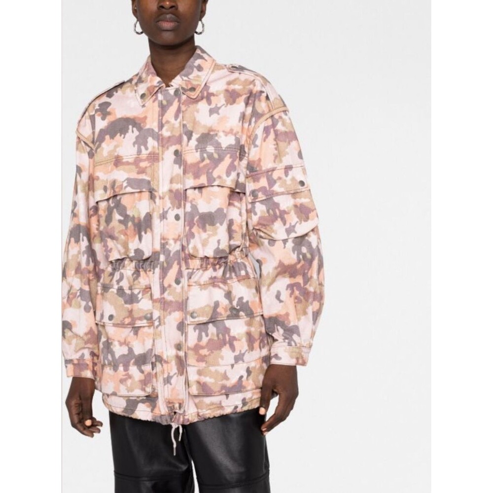 Isabel Marant Women's Camo Utility Jacket Sz 38 US M Soft Military Street Chic